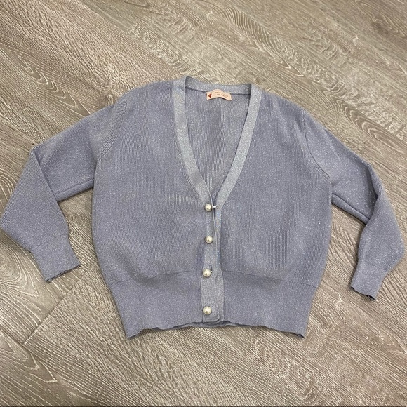 Vintage rulex cardigan with pearl button - Picture 1 of 3